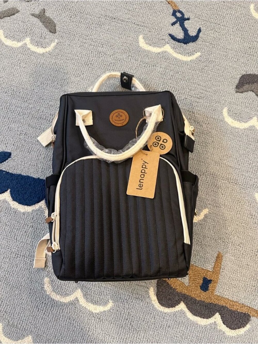 Richie Diaper Backpack - Black Licorice